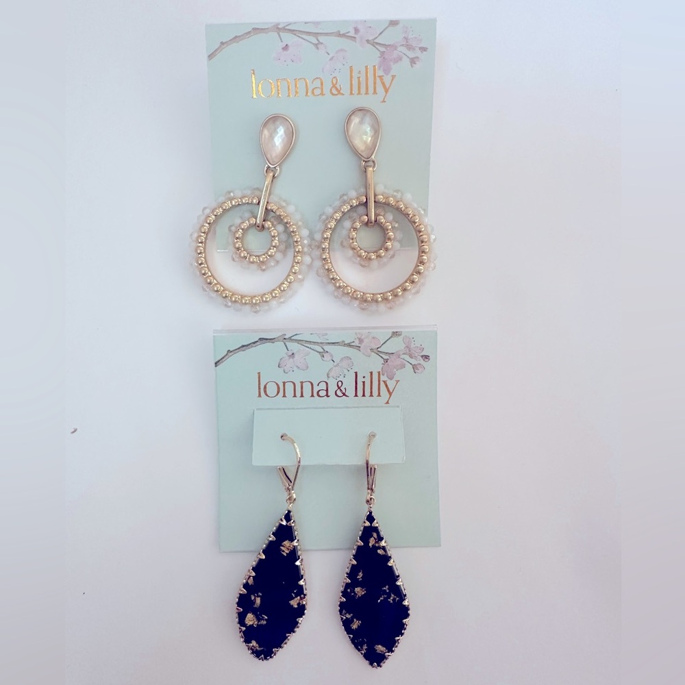 New lonna & lilly earrings: Two pairs for $19